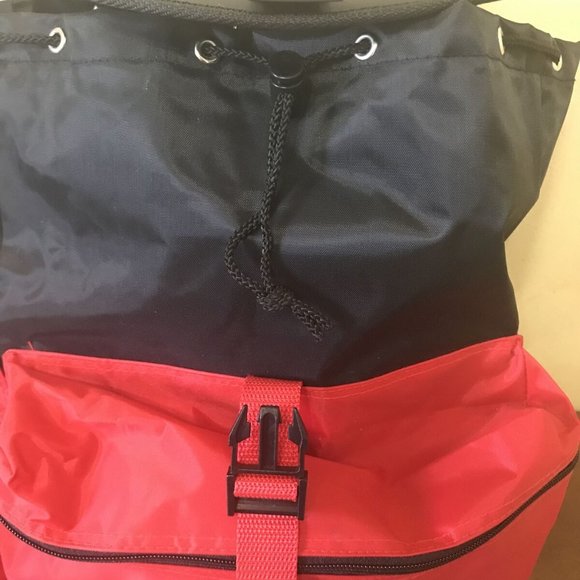 Large Red and Black m&ms Nylon Backpack Back to School Kids Backpack Summer m&ms - Picture 6 of 12